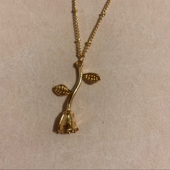 LAST ONE! gold rose necklace✨🌹 - Picture 2 of 5